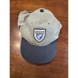 Ducks Unlimited Hat Cap Khaki Green Black Brim Patch Adjustable Snapback Outdoor